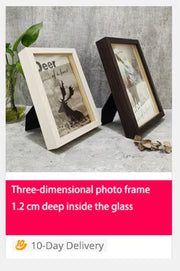 Shadow Box Depth 3cm Wooden Photo Frame For Displaying Three-Dimensional Works Nordic DIY Wood Picture Frame Photo Decor