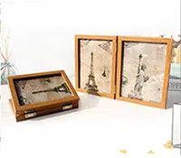 5Pcs Wooden Photo Frames For Picture Wall 10X15 15X20 20X25 A4 Pictures Frame Stand For Pictures Certificate Commemorative Gift