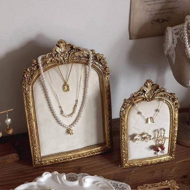 1PC Exquisite Vintage Photo Frames Elegant Beautiful Golden Resin Photo Frame Living Room Decoration Wedding Gift Photo Frames