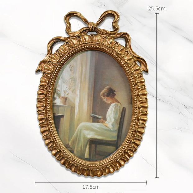 Resin Picture Frame Vintage Photo Frame Desktop Photo Display Holder for Housewarming Home Decoration
