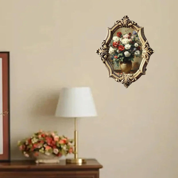 Resin Picture Frame Vintage Photo Frame Desktop Photo Display Holder for Housewarming Home Decoration