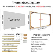 30x40 40x50 60x90cm Canvas Frame Wooden Frames Wooden Photo Oil Painting Canvas Diamond Painting Frames Canvas Wood Wall Frame