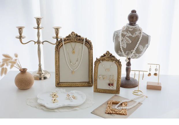 Necklace Display Bust Stand Grace Jewelry Chain Organizer Women Decor Jewelry Display Bust Mannequin for Trades Shows Countertop