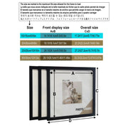 3Pcs Wood Square Photo Frames For Wall Hanging or Desktop Decor 20X20 30X30cm Posters Portrait Frame Picture Commemorat Gift