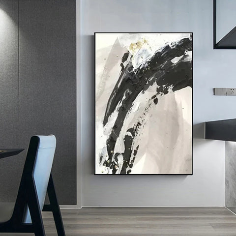 Abstract Canvas Oil Painting, 100% Hand Painted, Senior Artist, Pure Hand Drawn, Living Room