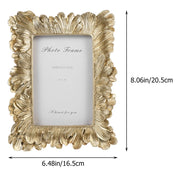 Vintage Photo Frame Ornaments Picture Resin Framed Wedding Gift Fashion Gold Simple Tabletop Picture Frame