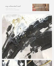 Abstract Canvas Oil Painting, 100% Hand Painted, Senior Artist, Pure Hand Drawn, Living Room