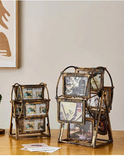 Retro Vintage Family Photo Frames DIY Ferris Wheel Rotatable Windmill Picture Frame Personalized Family Photo Frame Shows