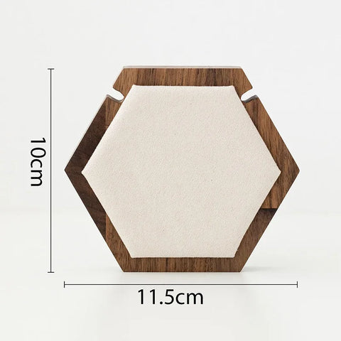 Luxury Necklace Display Portrait Model Wooden Window Jewelry Displays Rack Counter Bracelet Ring Organizer Display Props