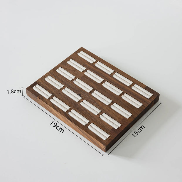 Luxury Necklace Display Portrait Model Wooden Window Jewelry Displays Rack Counter Bracelet Ring Organizer Display Props