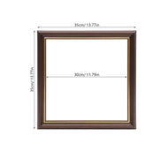 Vintage Oil Painting Frame 30x30cm Resin Square Canvas Floating Picture Frames for Home DIY Photo Wall Decor