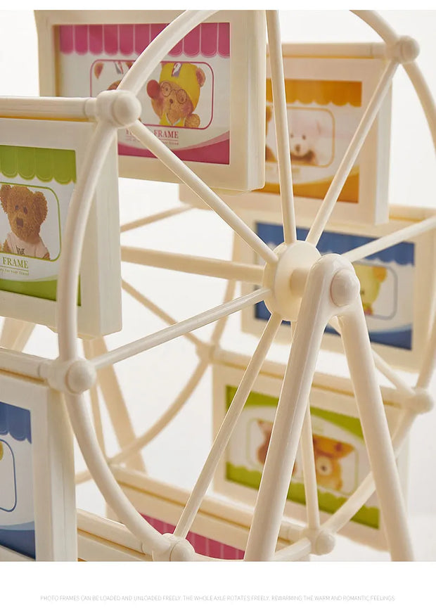 Retro Vintage Family Photo Frames DIY Ferris Wheel Rotatable Windmill Picture Frame Personalized Family Photo Frame Shows