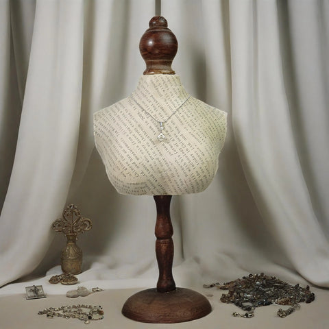 Necklace Display Bust Stand Grace Jewelry Chain Organizer Women Decor Jewelry Display Bust Mannequin for Trades Shows Countertop