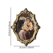 Resin Picture Frame Vintage Photo Frame Desktop Photo Display Holder for Housewarming Home Decoration