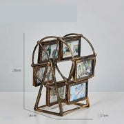 Retro Vintage Family Photo Frames DIY Ferris Wheel Rotatable Windmill Picture Frame Personalized Family Photo Frame Shows
