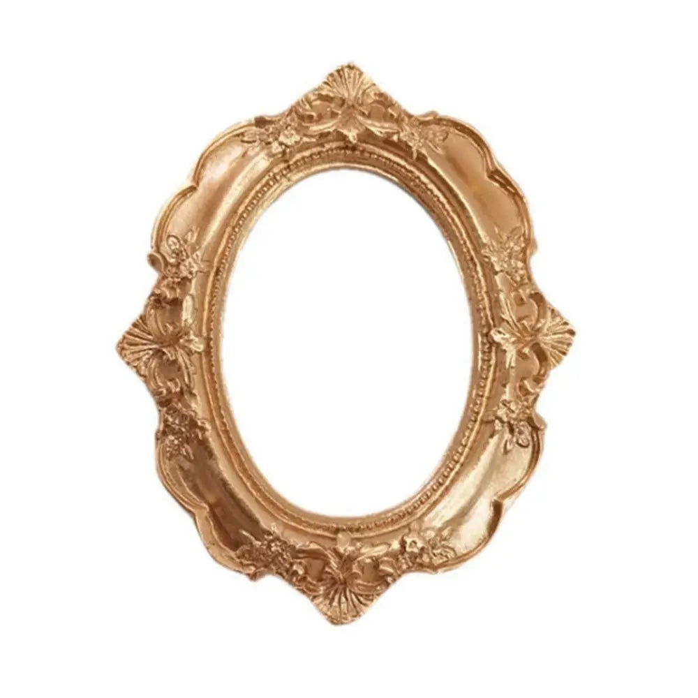 Vintage Gold Victorian Photo Frame – European Retro Wall & Table Décor