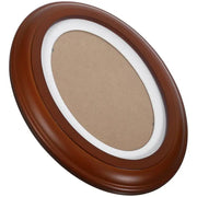 Solid Wood Wall Hanging Photo Frame Decoration Picture Frames Classic Wooden Oval Vintage