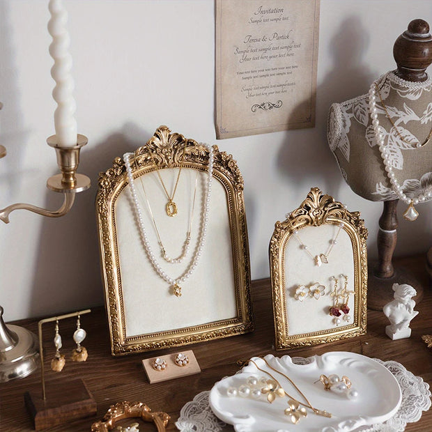 1PC Exquisite Vintage Photo Frames Elegant Beautiful Golden Resin Photo Frame Living Room Decoration Wedding Gift Photo Frames