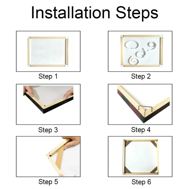 Diamond Painting Frames Canvas Wood Wall Frame