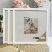 3Pcs Wood Square Photo Frames For Wall Hanging or Desktop Decor 20X20 30X30cm Posters Portrait Frame Picture Commemorat Gift