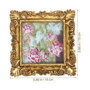 Resin Decorative Frame Retro Photo Frame Vintage Picture Frame Antique Display Frame Hanging Wall Frame Home Decor Albums Resin