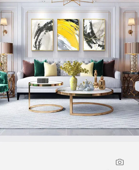 Abstract Canvas Oil Painting, 100% Hand Painted, Senior Artist, Pure Hand Drawn, Living Room
