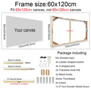 30x40 40x50 60x90cm Canvas Frame Wooden Frames Wooden Photo Oil Painting Canvas Diamond Painting Frames Canvas Wood Wall Frame
