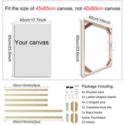 30x40 40x50 60x90cm Canvas Frame Wooden Frames Wooden Photo Oil Painting Canvas Diamond Painting Frames Canvas Wood Wall Frame
