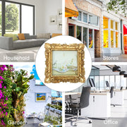 Resin Decorative Frame Retro Photo Frame Vintage Picture Frame Antique Display Frame Hanging Wall Frame Home Decor Albums Resin