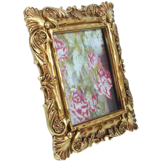 Resin Decorative Frame Retro Photo Frame Vintage Picture Frame Antique Display Frame Hanging Wall Frame Home Decor Albums Resin