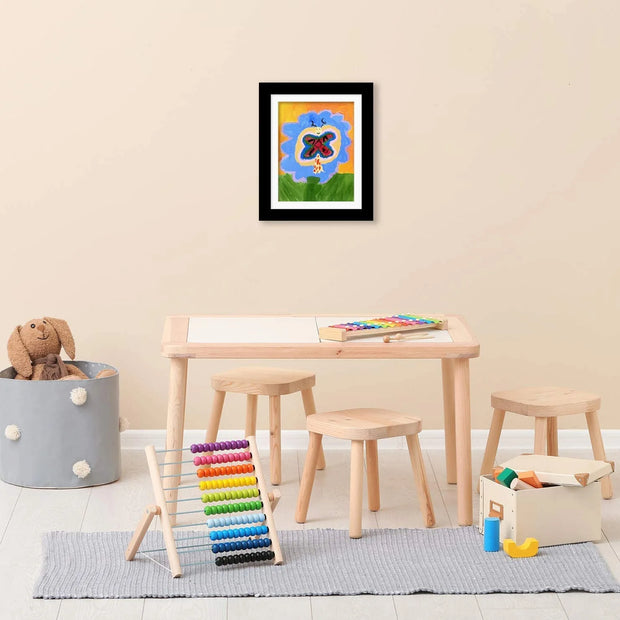 Wood Flap Art Frames Magnetic A4 Photo Frame Framed Picture DIY Children's Exhibition of Paintings Home Decoration Storage Rack