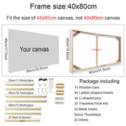 30x40 40x50 60x90cm Canvas Frame Wooden Frames Wooden Photo Oil Painting Canvas Diamond Painting Frames Canvas Wood Wall Frame