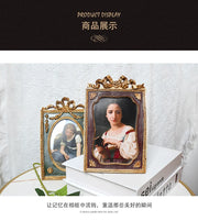France light luxury products elegant princess style retro gold carving European photo frame ornaments resin creative photo frame