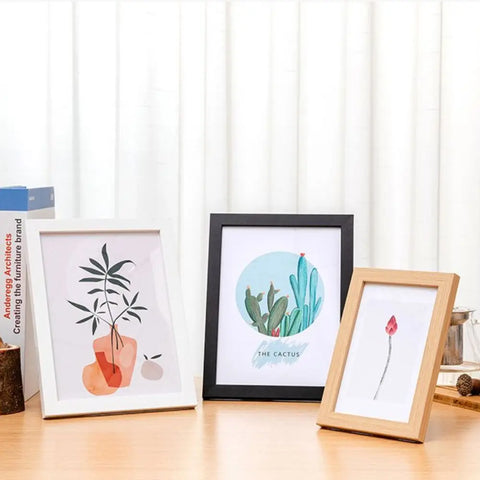 Wooden Photo Frame For Wall Hanging A4 Wood Picture Frame Stand For Pictures Photo Decor Commemorative Gift 6inch 8inch 10inch