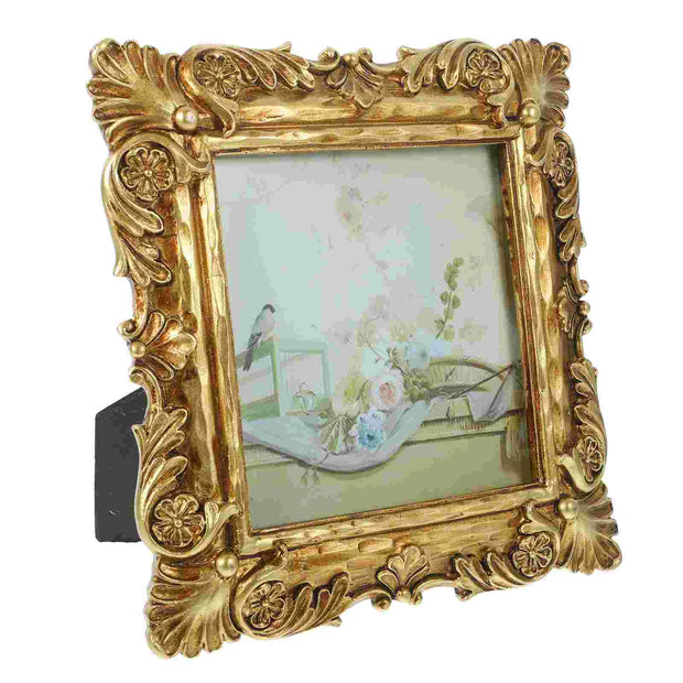 Resin Decorative Frame Retro Photo Frame Vintage Picture Frame Antique Display Frame Hanging Wall Frame Home Decor Albums Resin