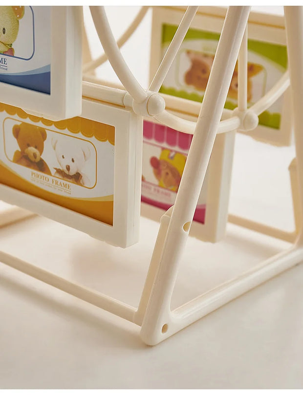 Retro Vintage Family Photo Frames DIY Ferris Wheel Rotatable Windmill Picture Frame Personalized Family Photo Frame Shows