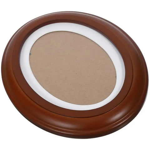 Solid Wood Wall Hanging Photo Frame Decoration Picture Frames Classic Wooden Oval Vintage