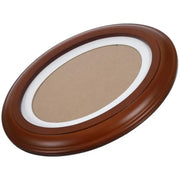 Solid Wood Wall Hanging Photo Frame Decoration Picture Frames Classic Wooden Oval Vintage