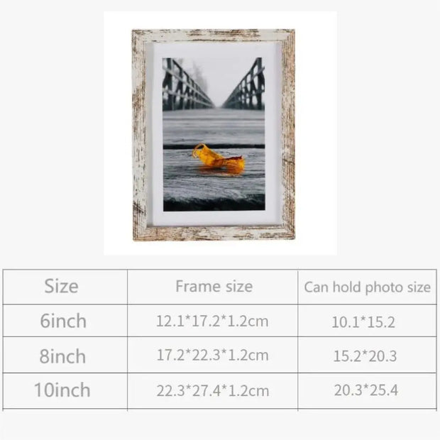 Wooden Photo Frame For Wall Hanging A4 Wood Picture Frame Stand For Pictures Photo Decor Commemorative Gift 6inch 8inch 10inch