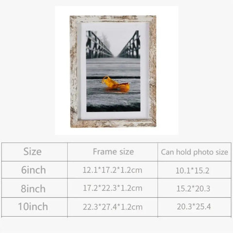 Wooden Photo Frame For Wall Hanging A4 Wood Picture Frame Stand For Pictures Photo Decor Commemorative Gift 6inch 8inch 10inch