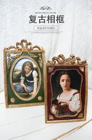 France light luxury products elegant princess style retro gold carving European photo frame ornaments resin creative photo frame