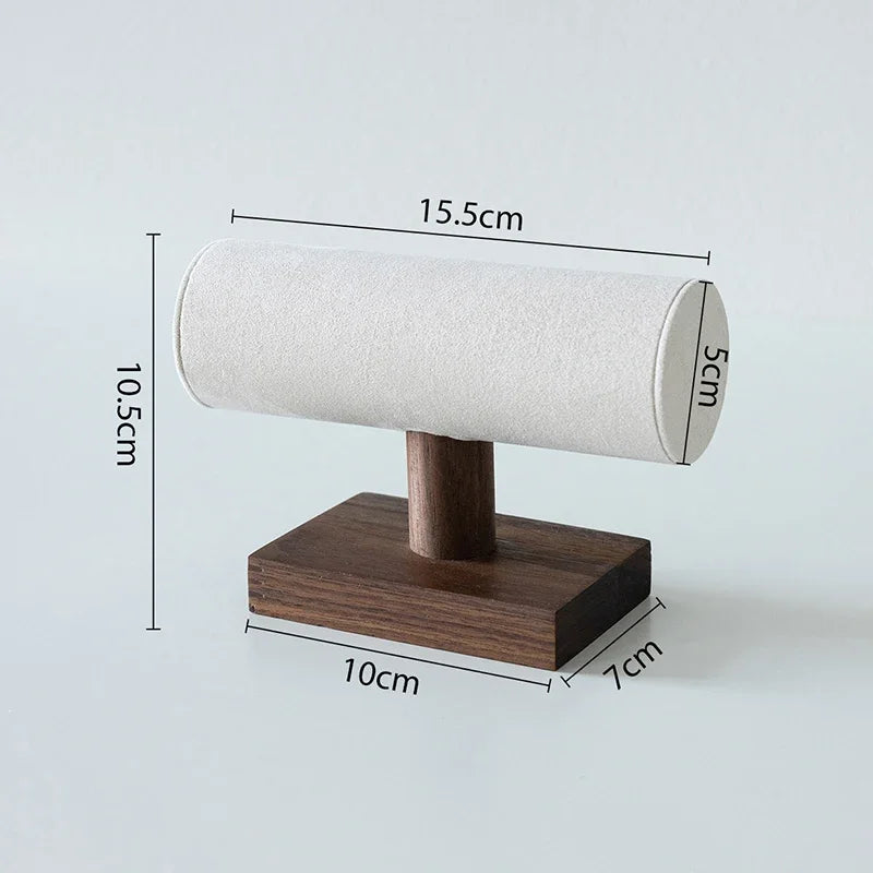 Luxury Wooden Jewelry Display Stand – Necklace, Bracelet & Ring Organizer