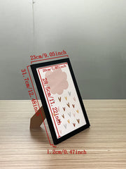 Set of 3 A4 Wooden Picture Frames Black White and Apricot Natural Solid Mount Poster Frames for Wall Mounting Included Hardware