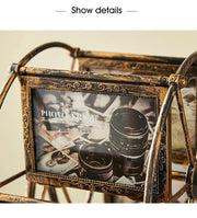 Retro Vintage Family Photo Frames DIY Ferris Wheel Rotatable Windmill Picture Frame Personalized Family Photo Frame Shows