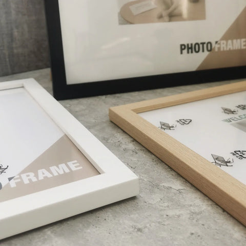 3Pcs Wood Square Photo Frames For Wall Hanging or Desktop Decor 20X20 30X30cm Posters Portrait Frame Picture Commemorat Gift