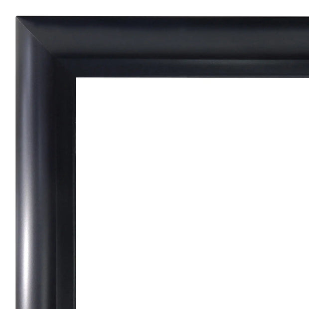 27x40 Rounded Black Poster Picture Frame, Modern