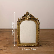 1PC Exquisite Vintage Photo Frames Elegant Beautiful Golden Resin Photo Frame Living Room Decoration Wedding Gift Photo Frames