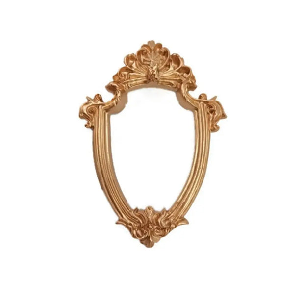 Wall Decoration Vintage Golden Retro Photo Frame Decorative European Victorian Style Pictures Frames Shooting Photo Props