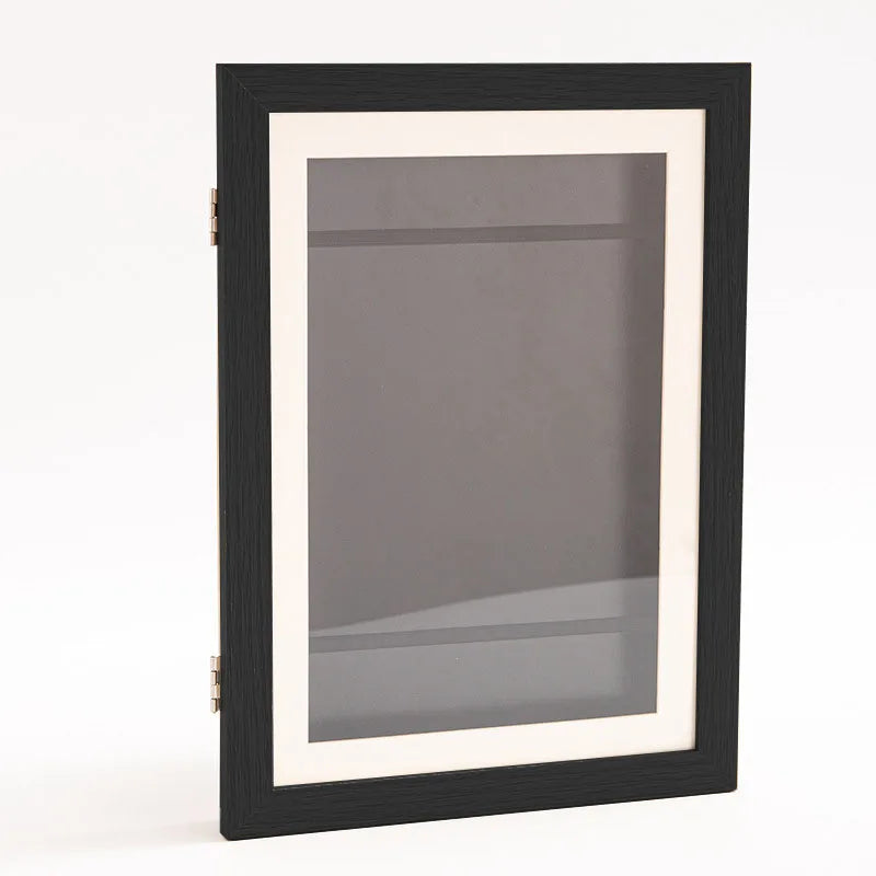 Magnetic A4 Wood Flap Photo Frame – DIY Children’s Artwork Display & Storage