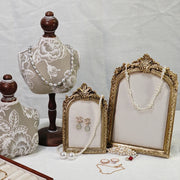 1PC Exquisite Vintage Photo Frames Elegant Beautiful Golden Resin Photo Frame Living Room Decoration Wedding Gift Photo Frames